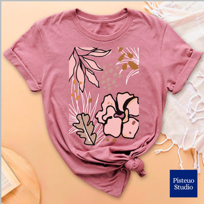 Boho Pink Flower T-Shirt