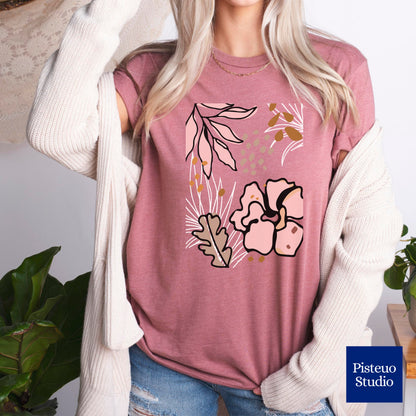 Boho Pink Flower T-Shirt