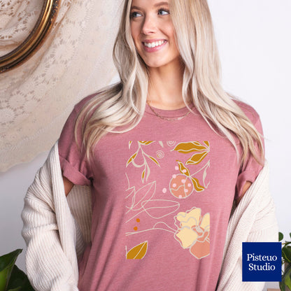 Boho Strawberry Flower T-Shirt