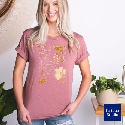 Boho Strawberry Flower T-Shirt