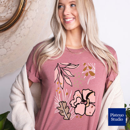 Boho Pink Flower T-Shirt