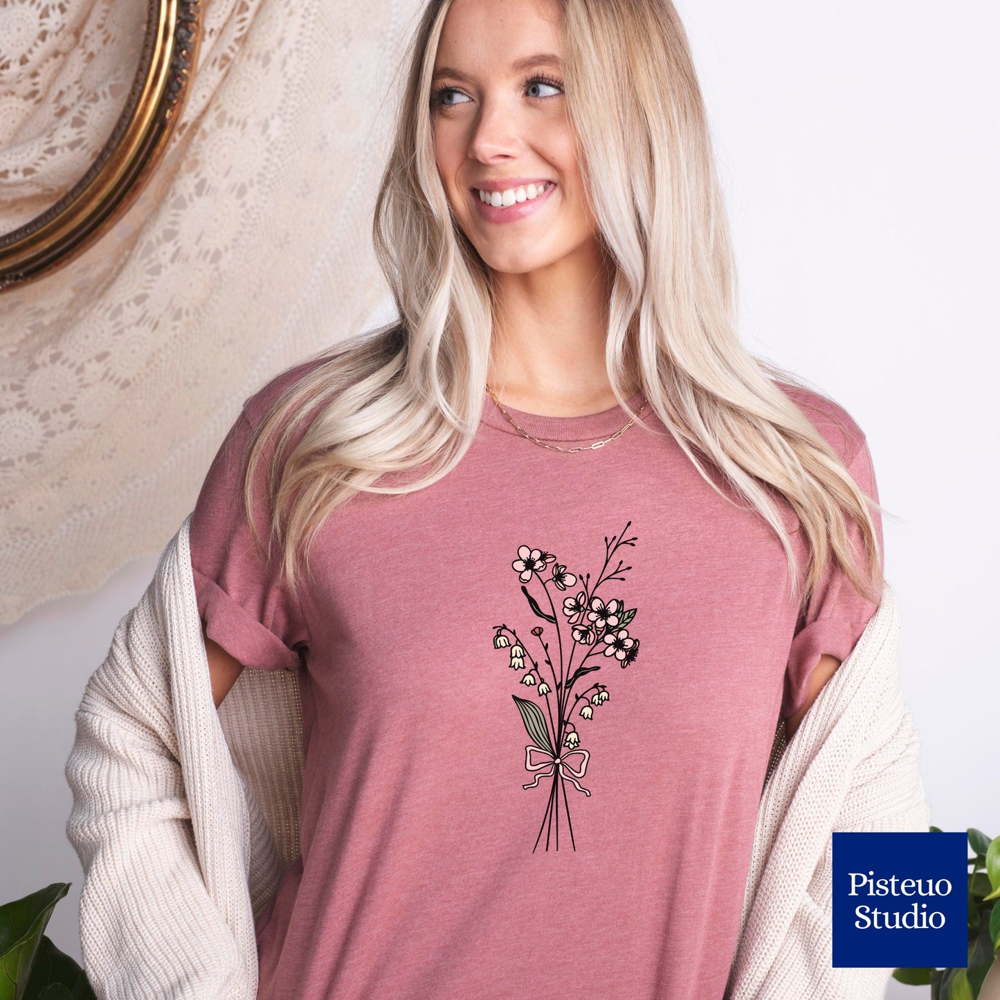 Lily and Hawthorn Flower T-Shirt