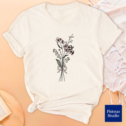 Lily and Hawthorn Flower T-Shirt