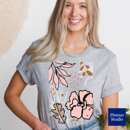 Boho Pink Flower T-Shirt