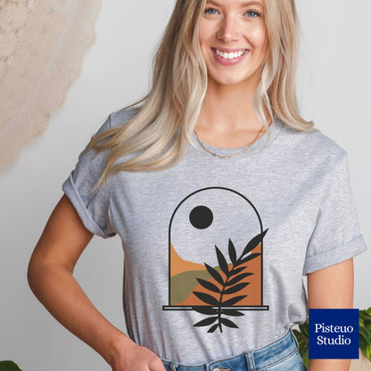 Window To The Mountains Flower T-Shirt