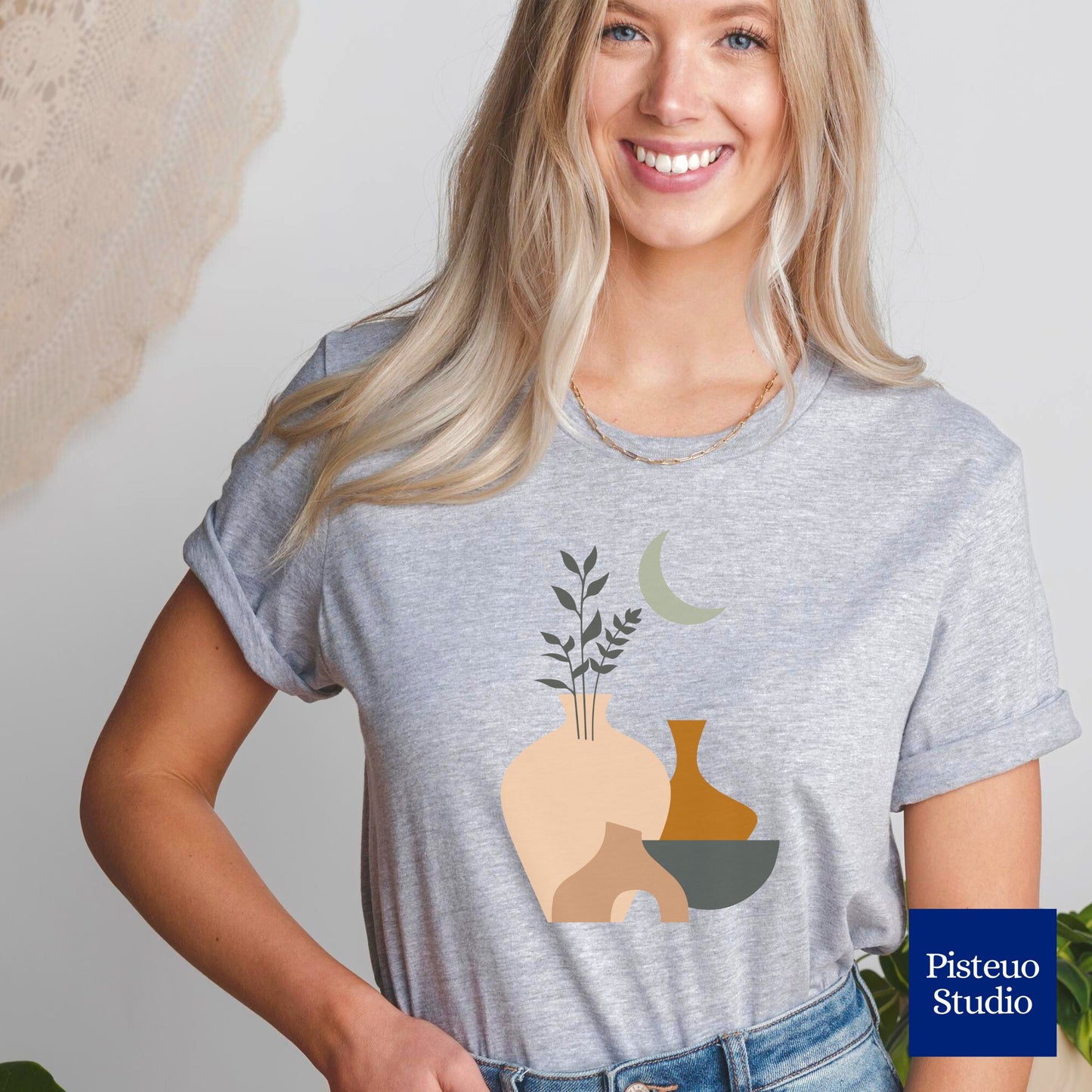 Moonlit Boho Oasis Flower T-Shirt