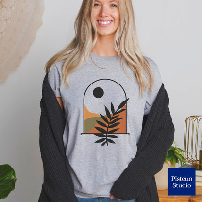 Window To The Mountains Flower T-Shirt