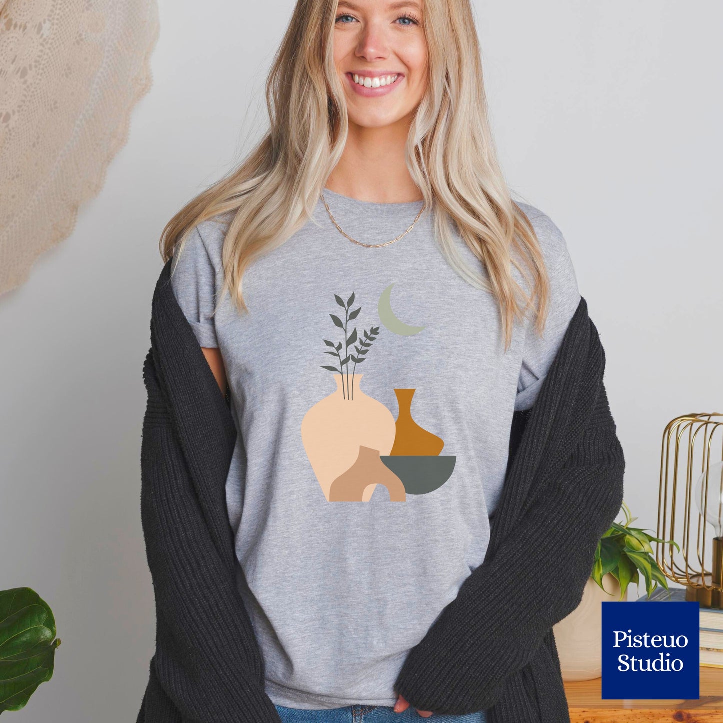 Moonlit Boho Oasis Flower T-Shirt