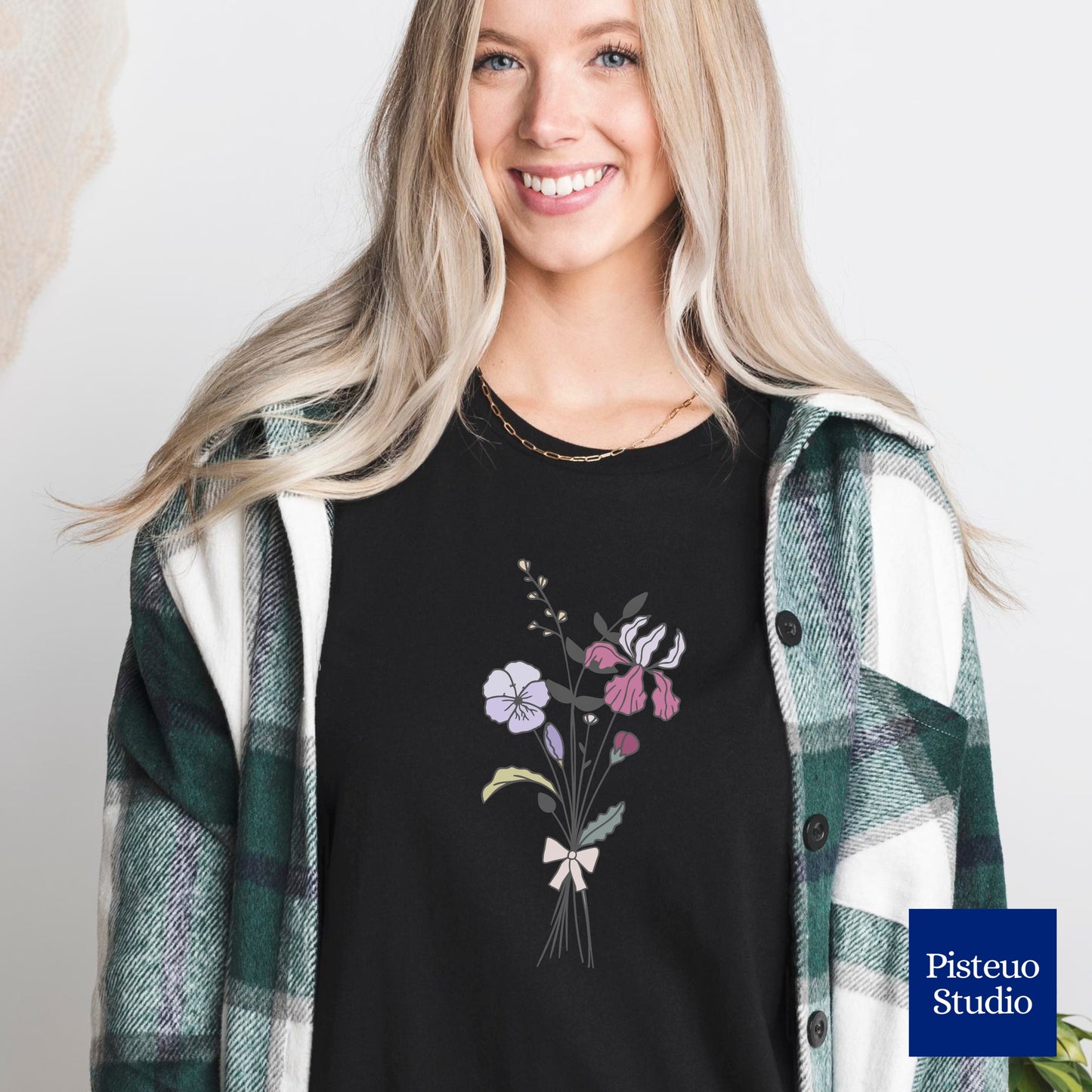 Violet, Iris & Primrose Flower T-Shirt