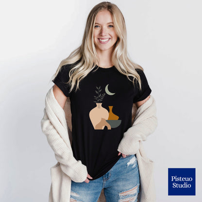 Moonlit Boho Oasis Flower T-Shirt