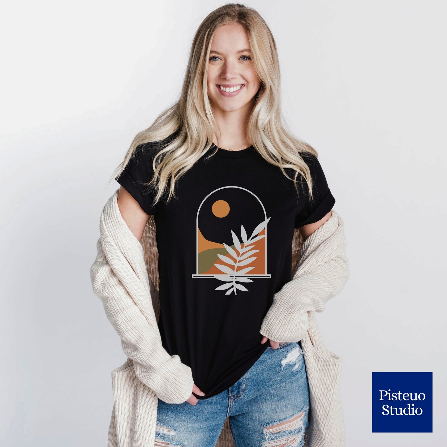 Window To The Mountains Flower T-Shirt