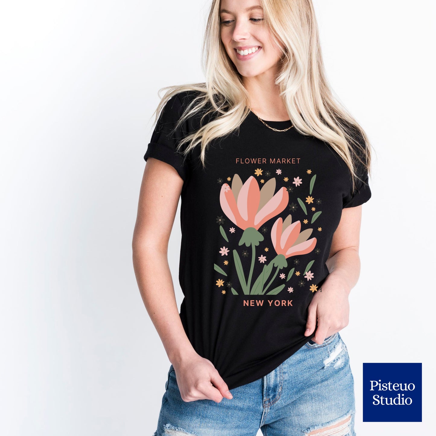 Flower Market New York Flower T-Shirt