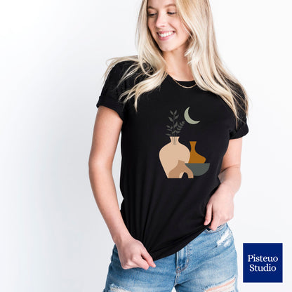 Moonlit Boho Oasis Flower T-Shirt