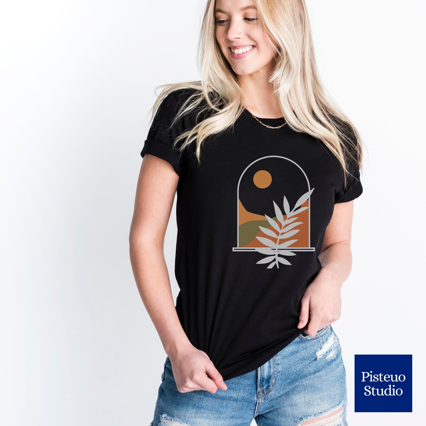 Window To The Mountains Flower T-Shirt