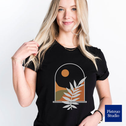 Window To The Mountains Flower T-Shirt