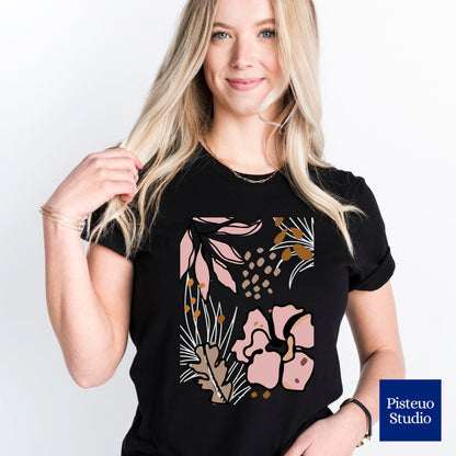 Boho Pink Flower T-Shirt