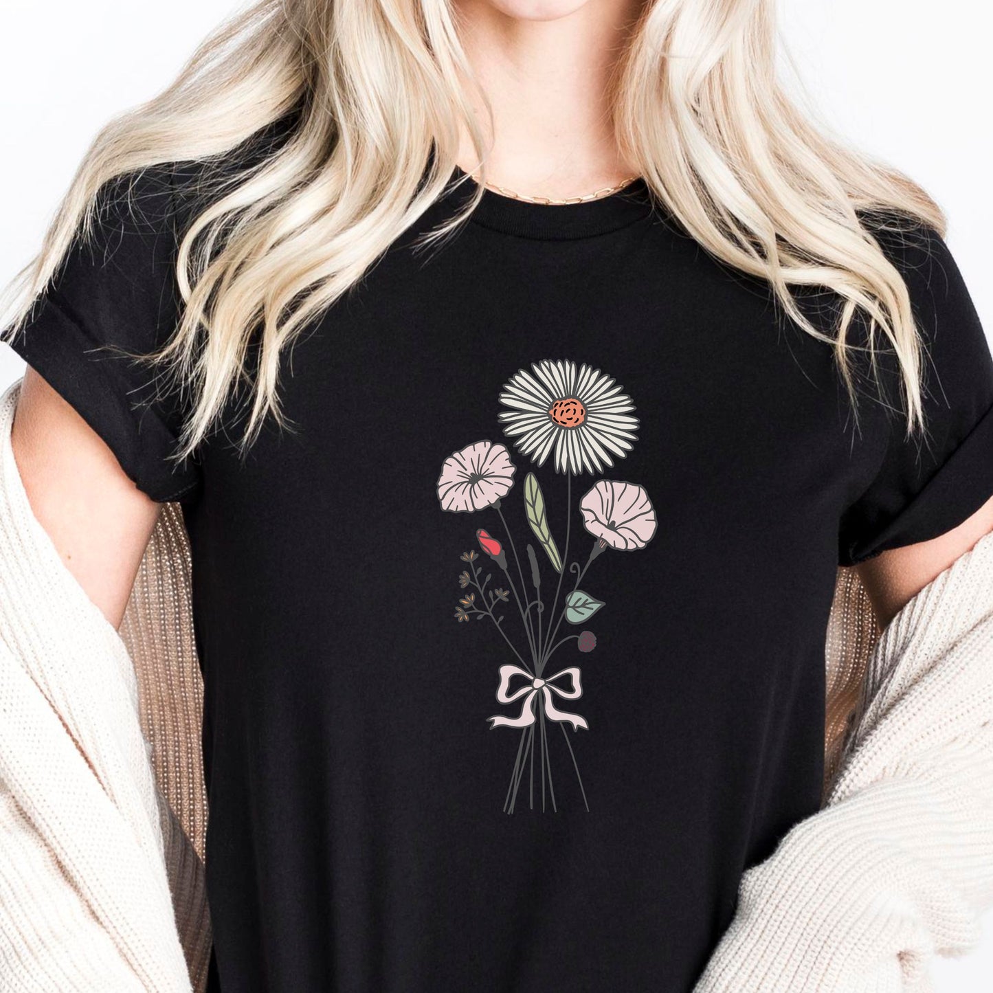 Aster and Morning Glory T-Shirt