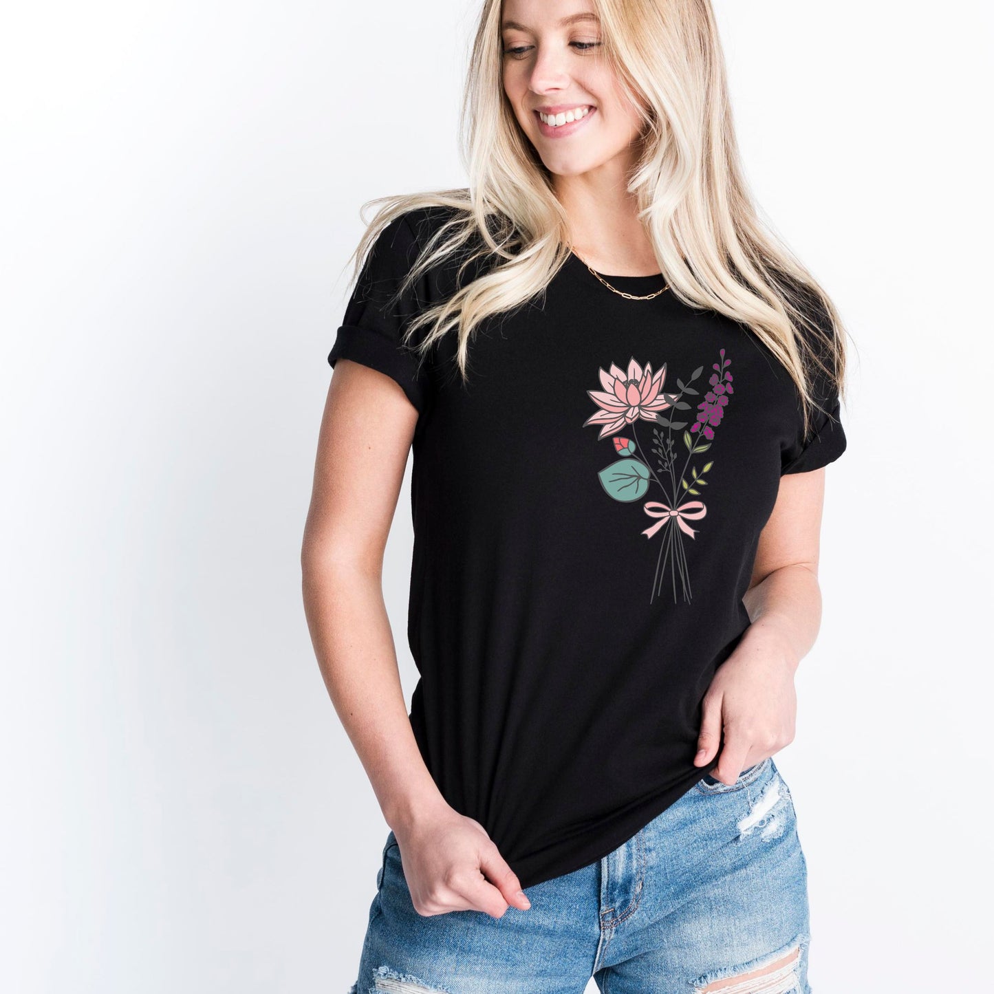 Larkspur and Water Lily T-Shirt