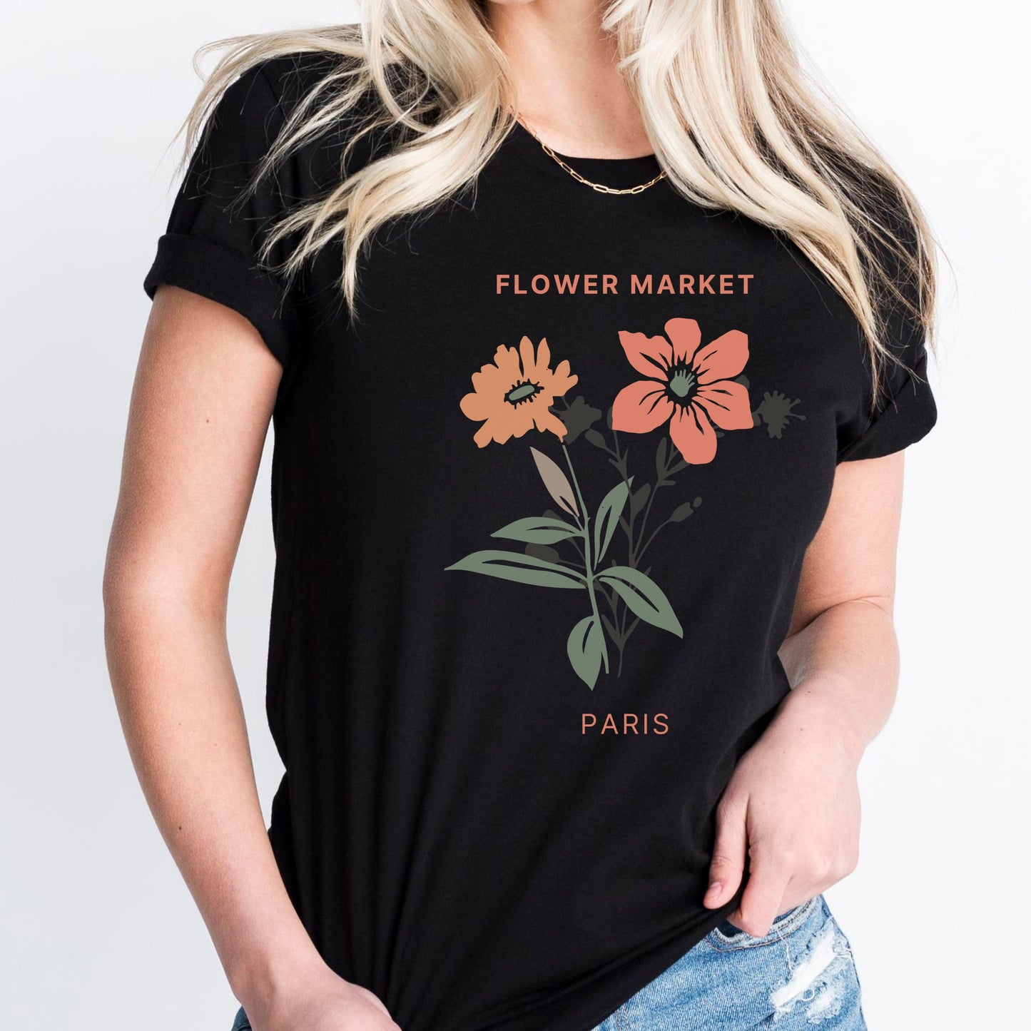 Flower Market Paris T-Shirt