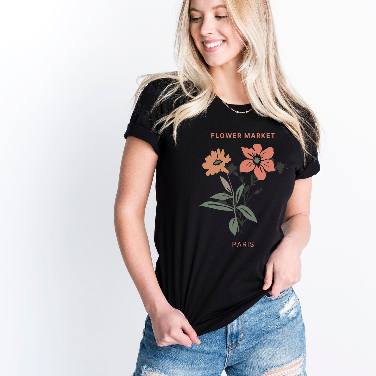 Flower Market Paris T-Shirt