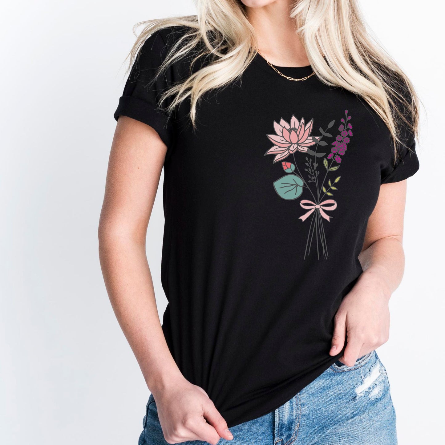 Larkspur and Water Lily T-Shirt