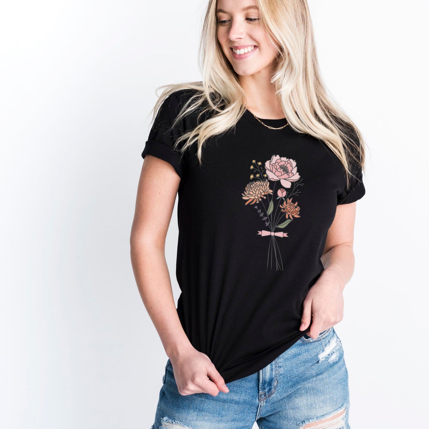 Chrysanthemum & Peony T-Shirt