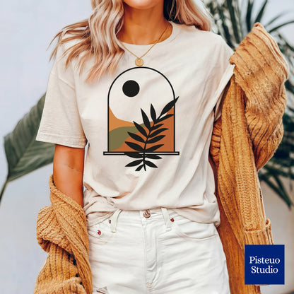 Window To The Mountains Flower T-Shirt