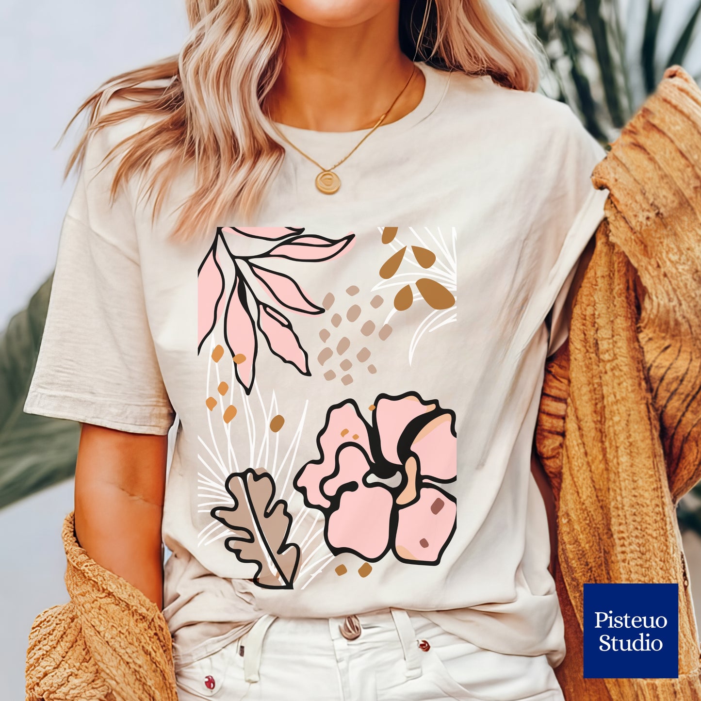 Boho Pink Flower T-Shirt