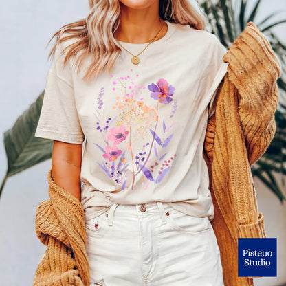 Violet Prairie Flower T-Shirt