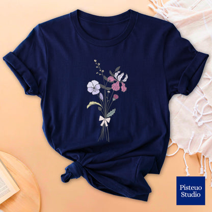 Violet, Iris & Primrose Flower T-Shirt