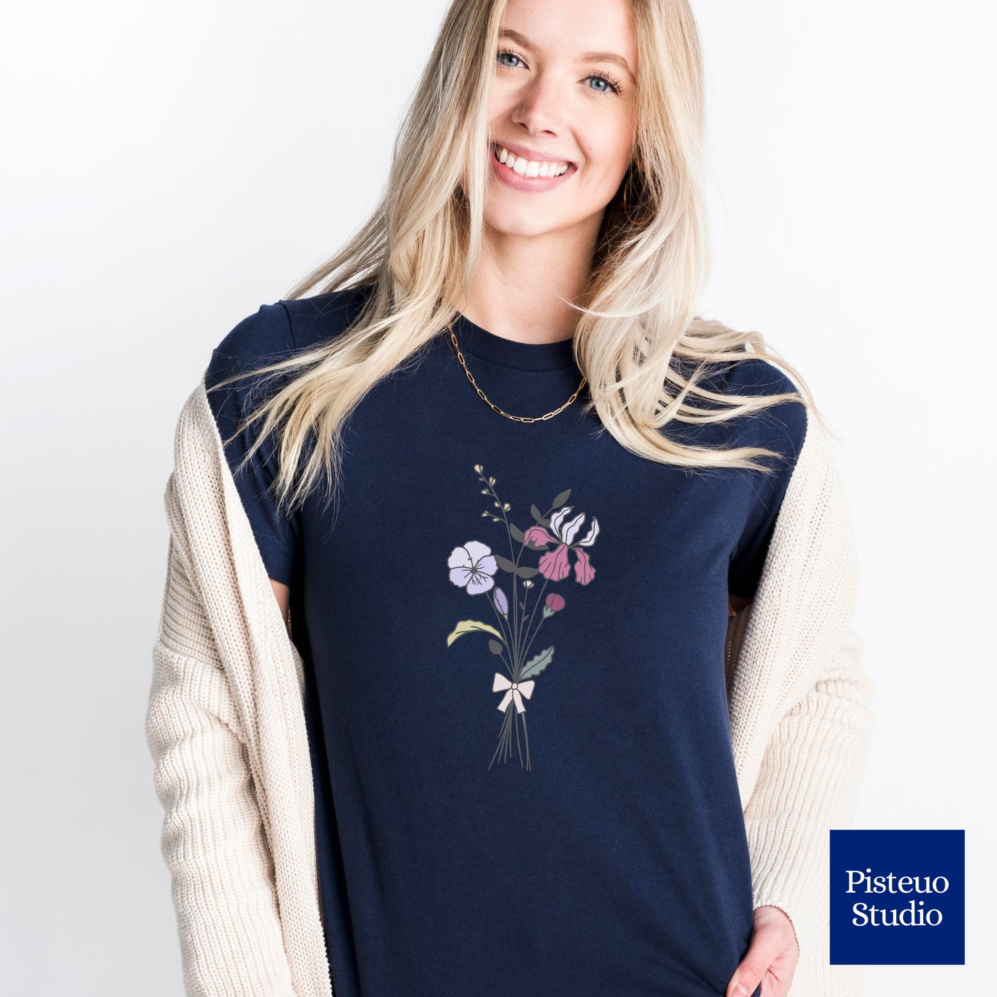 Violet, Iris & Primrose Flower T-Shirt