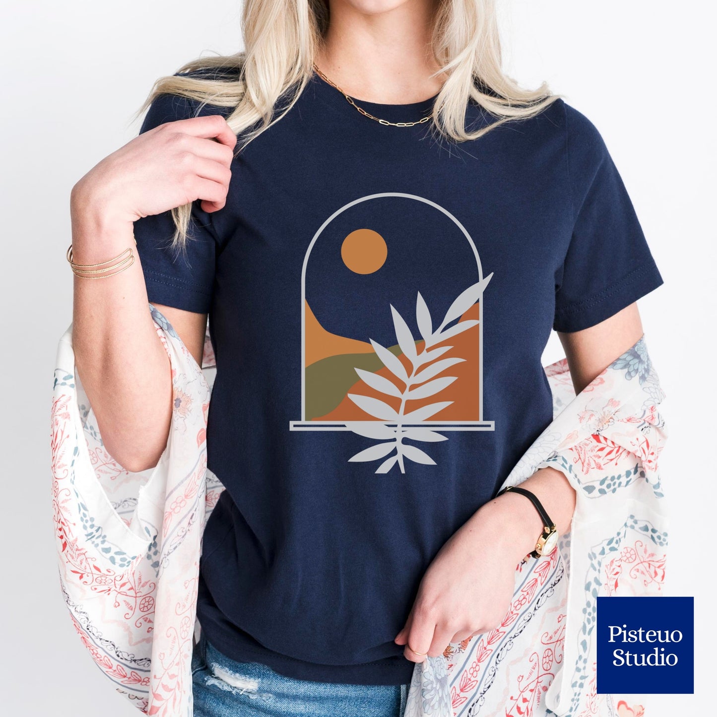 Window To The Mountains Flower T-Shirt