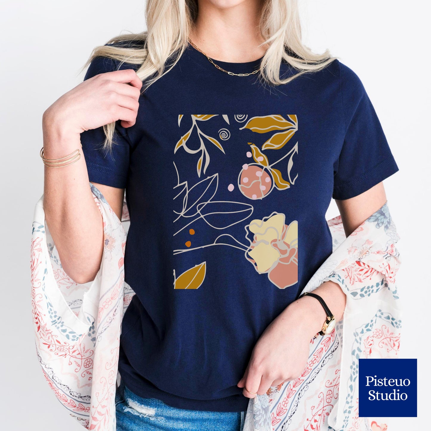 Boho Strawberry Flower T-Shirt