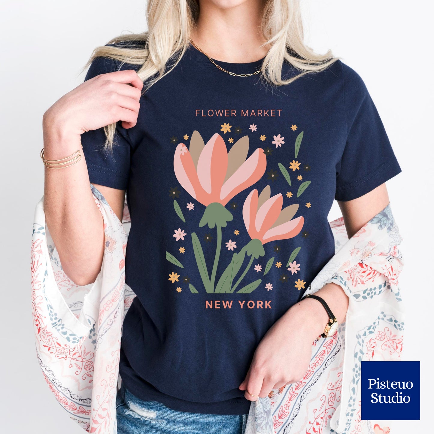 Flower Market New York Flower T-Shirt