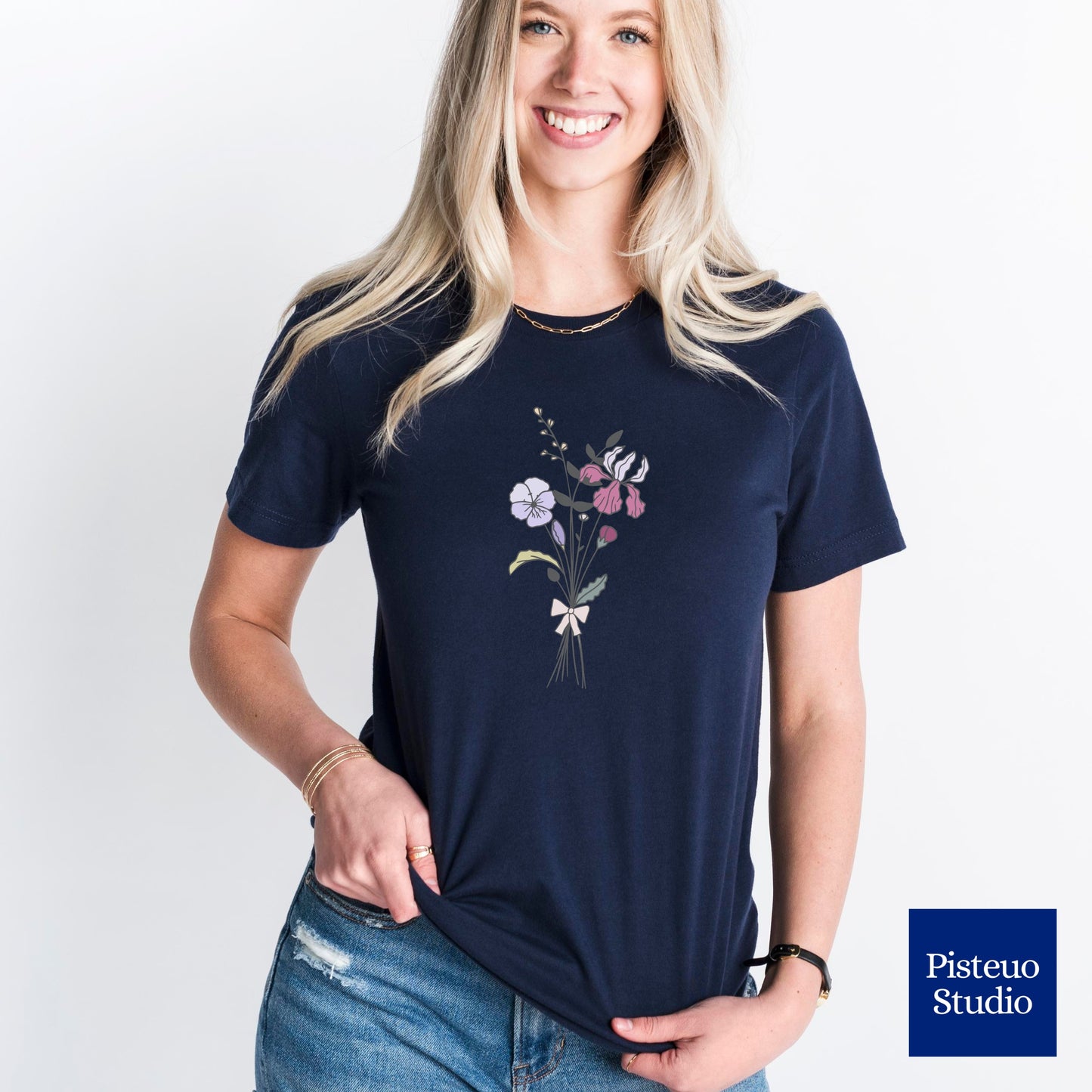 Violet, Iris & Primrose Flower T-Shirt