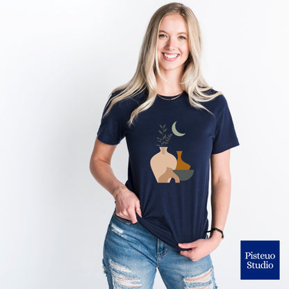 Moonlit Boho Oasis Flower T-Shirt