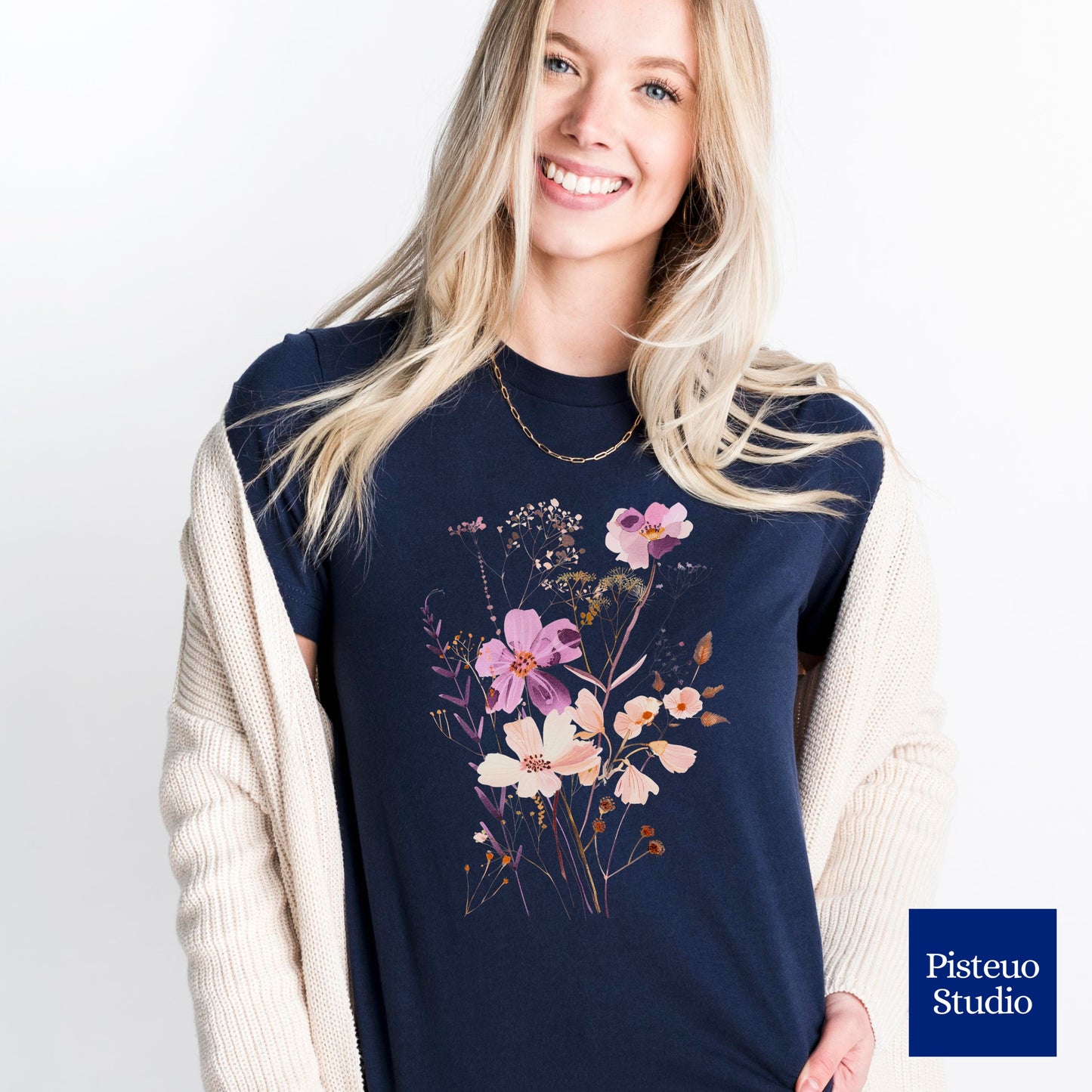 Lavender Sunset Meadows Flower T-Shirt