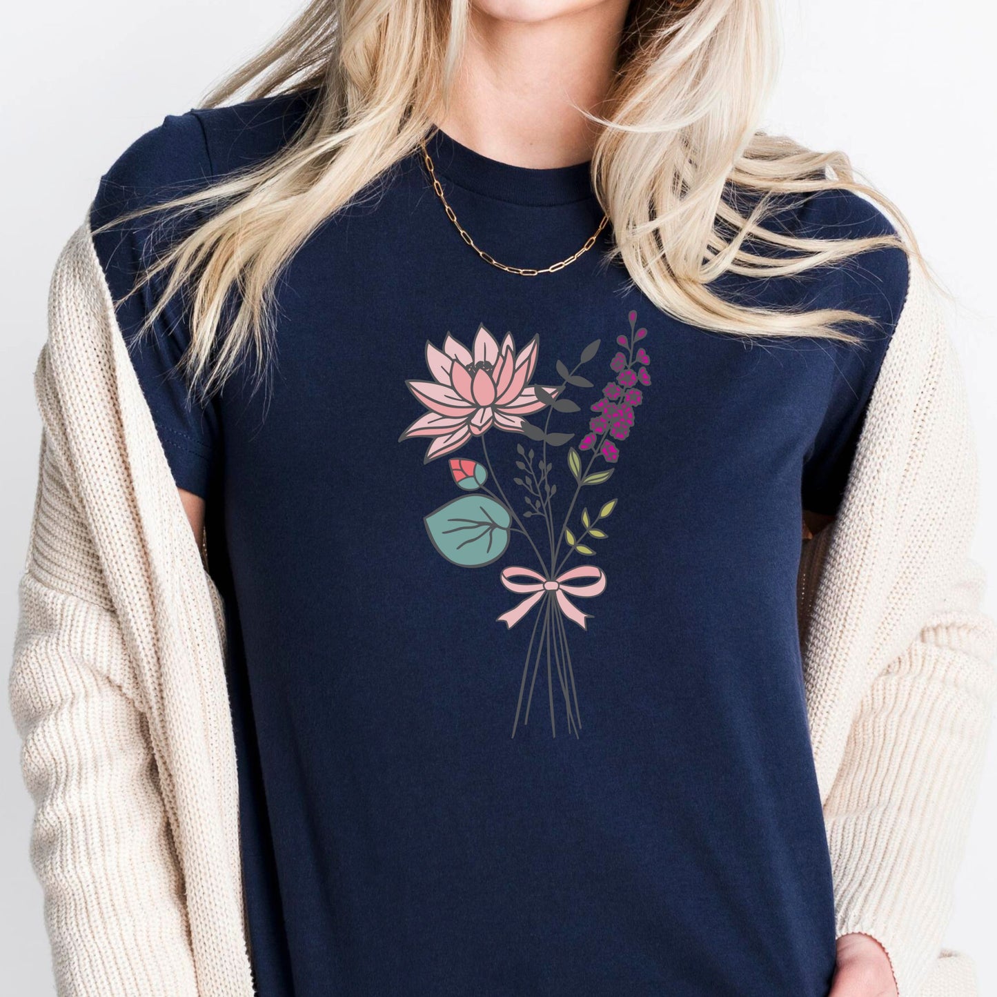 Larkspur and Water Lily T-Shirt