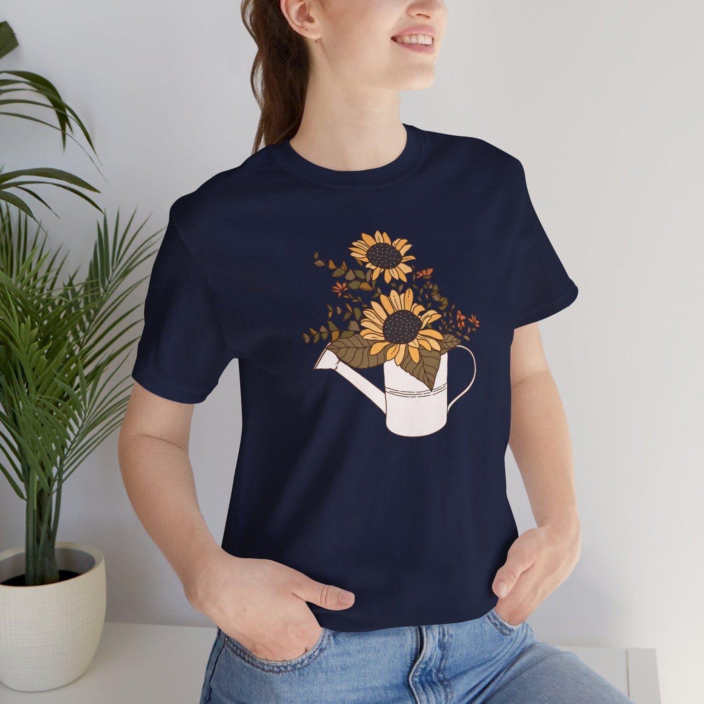 Afternoon Mellow Yellow Soft Breathable Flowers T-Shirt