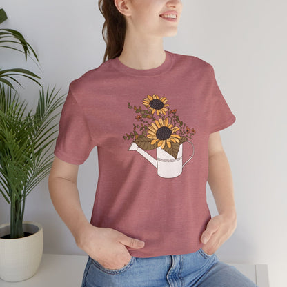 Afternoon Mellow Yellow Soft Breathable Flowers T-Shirt