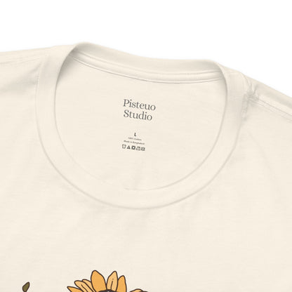 Afternoon Mellow Yellow Soft Breathable Flowers T-Shirt