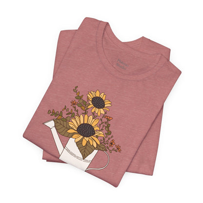 Afternoon Mellow Yellow Soft Breathable Flowers T-Shirt