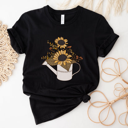 Afternoon Mellow Yellow Soft Breathable Flowers T-Shirt