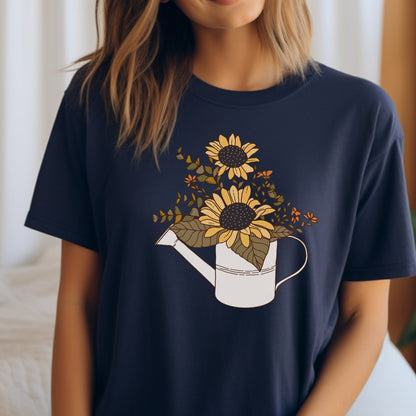 Afternoon Mellow Yellow Soft Breathable Flowers T-Shirt