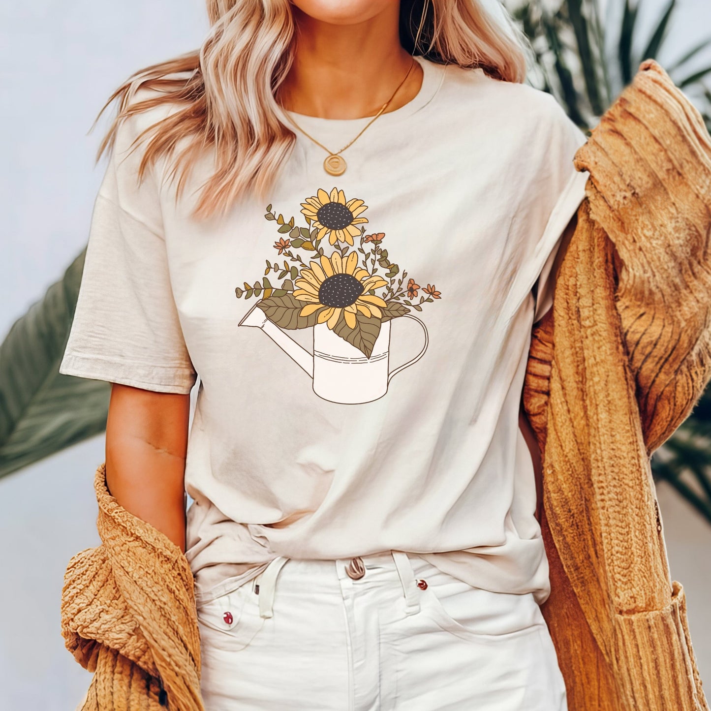 Afternoon Mellow Yellow Soft Breathable Flowers T-Shirt