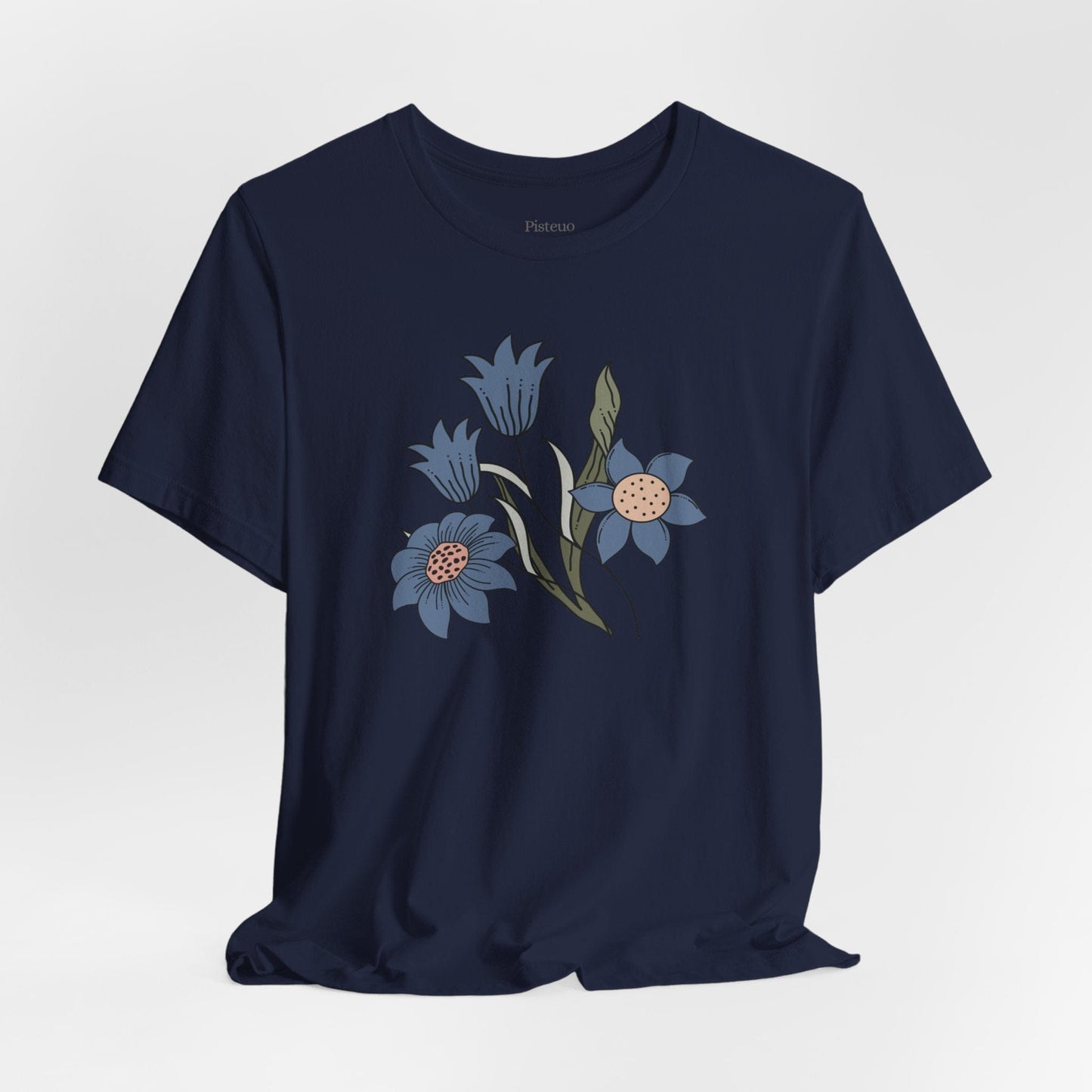 Azure Botanica Soft Breathable Flowers T-Shirt