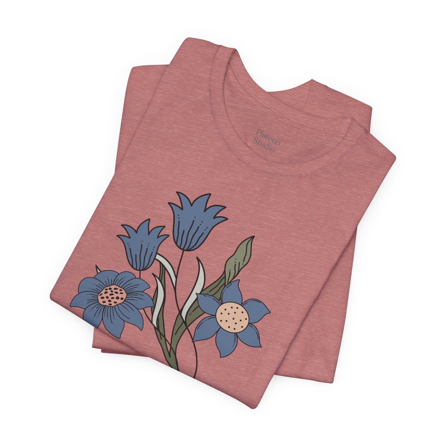 Azure Botanica Soft Breathable Flowers T-Shirt