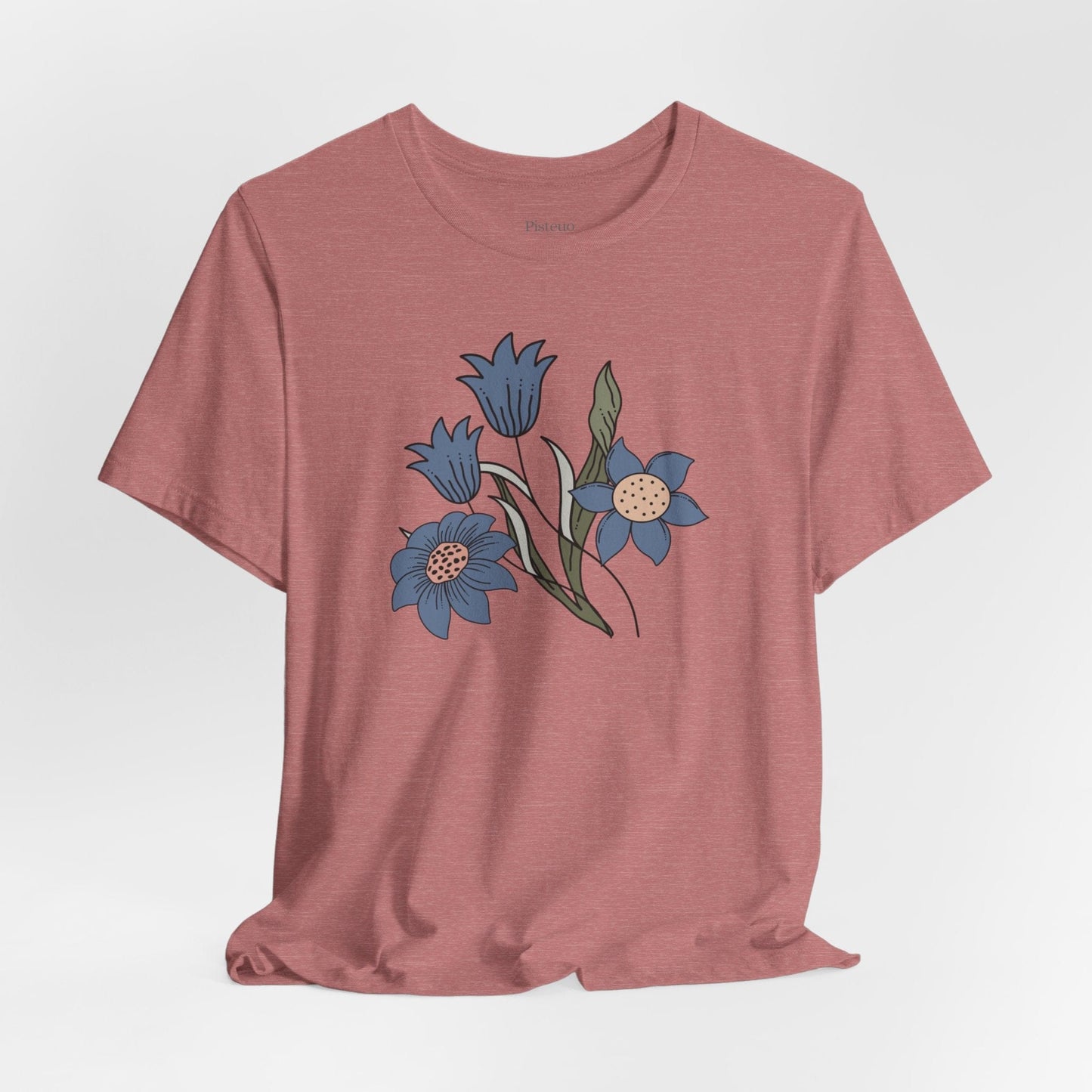 Azure Botanica Soft Breathable Flowers T-Shirt