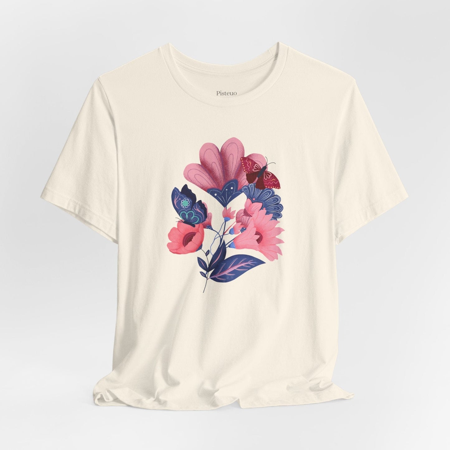 Bloom and Flutter Harmony Soft Breathable Flowers T-Shirt