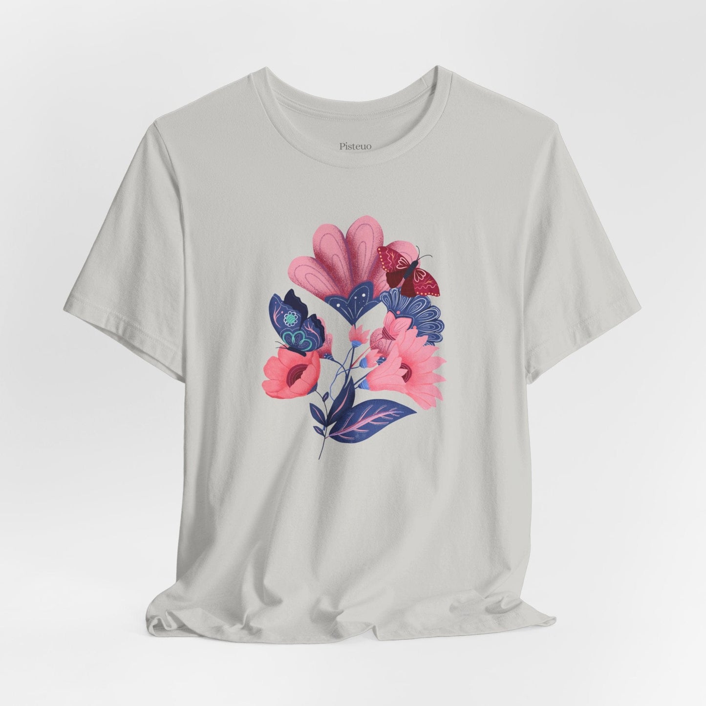 Bloom and Flutter Harmony Soft Breathable Flowers T-Shirt